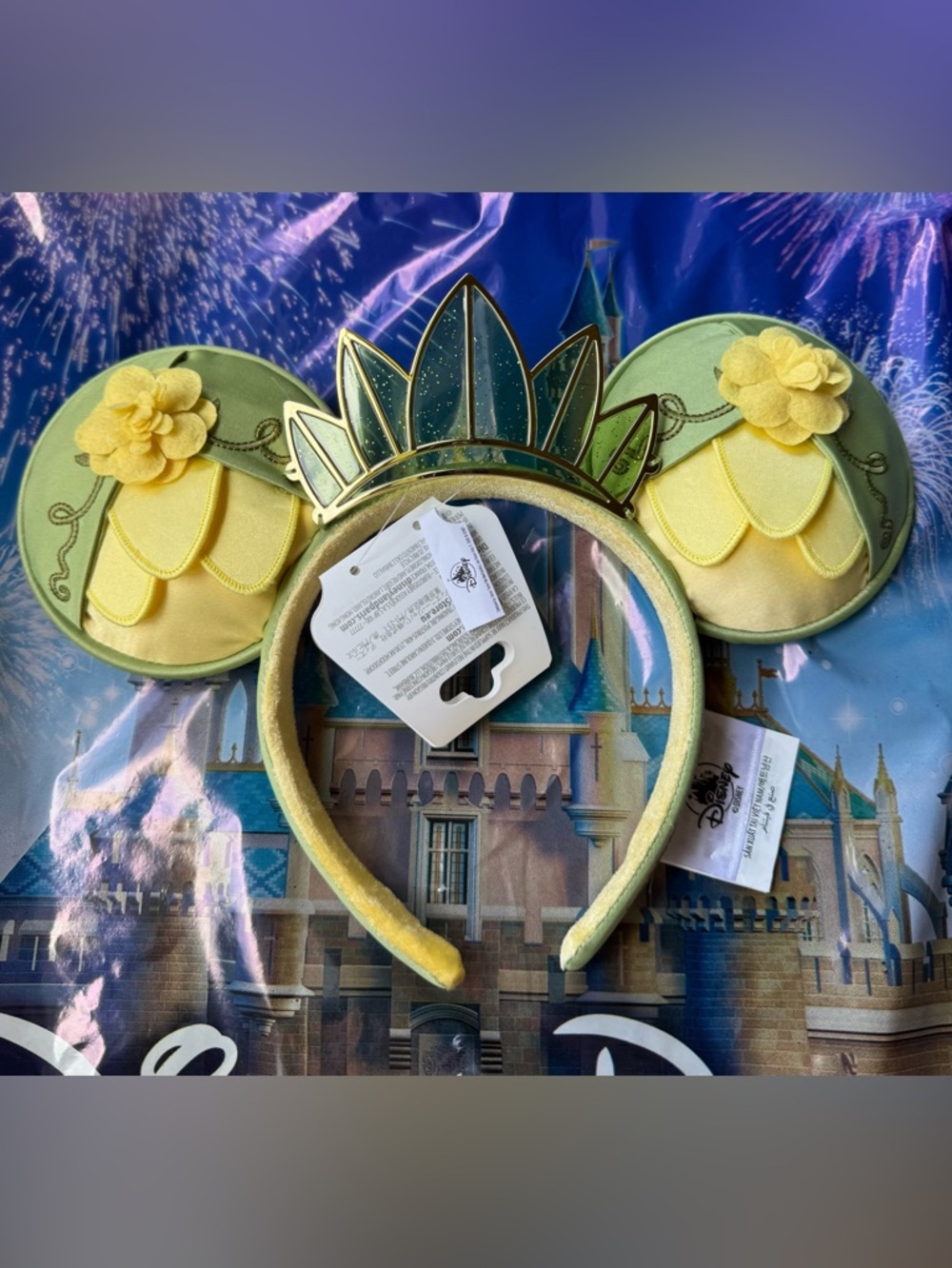 Disney Parks 2026 Tiana Princess And The Frog Minnie Ears Headband